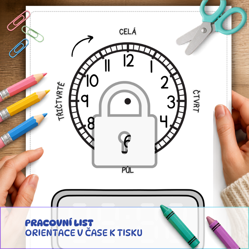 Orientace v čase - pracovní list