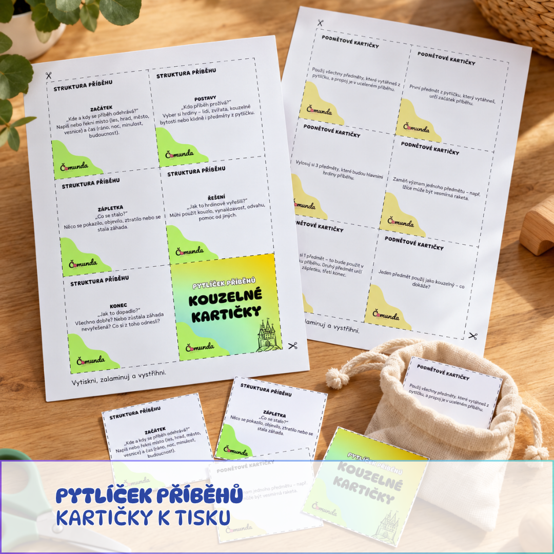 pytlíček příběhů - kartičky k tisku
