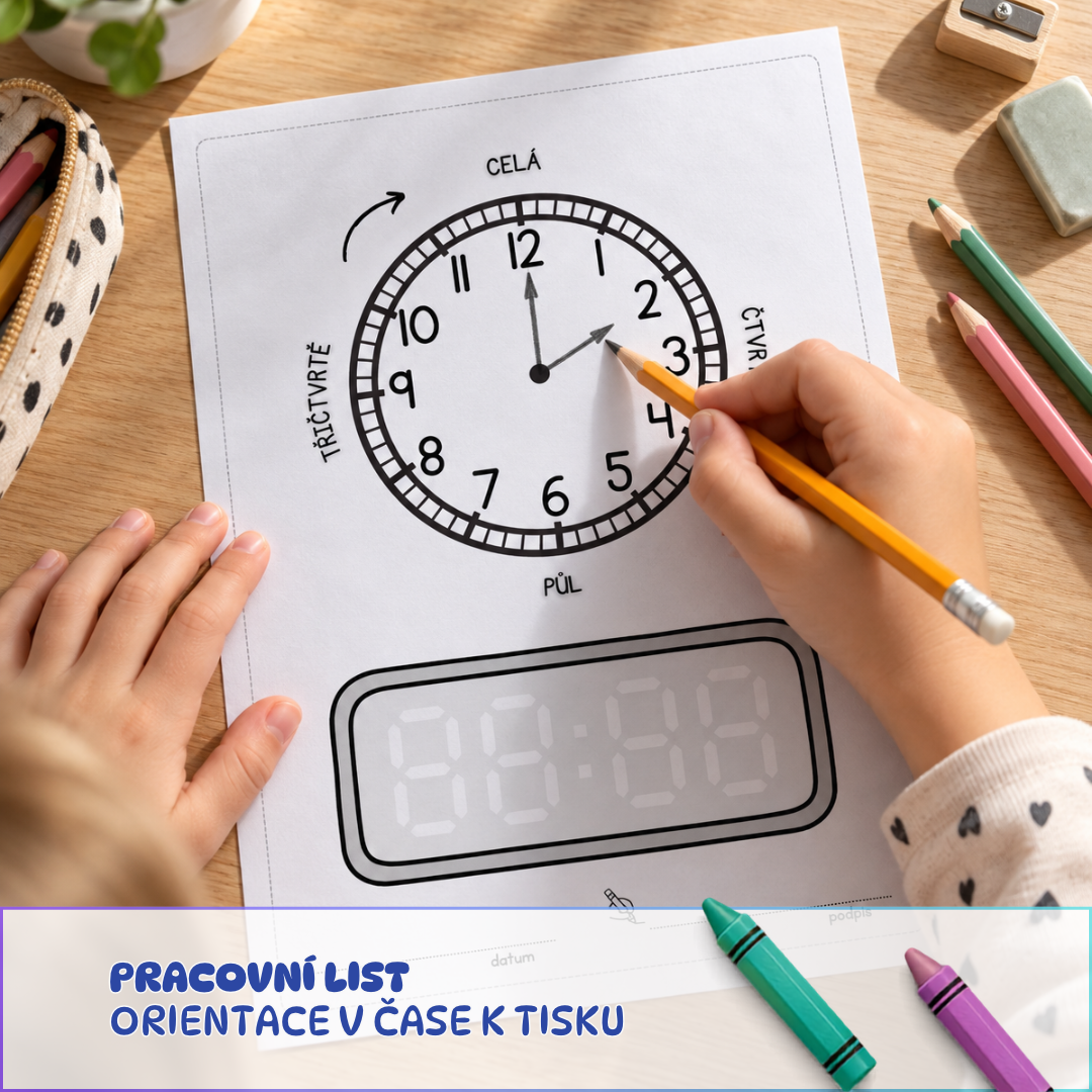 Orientace v čase - pracovní list