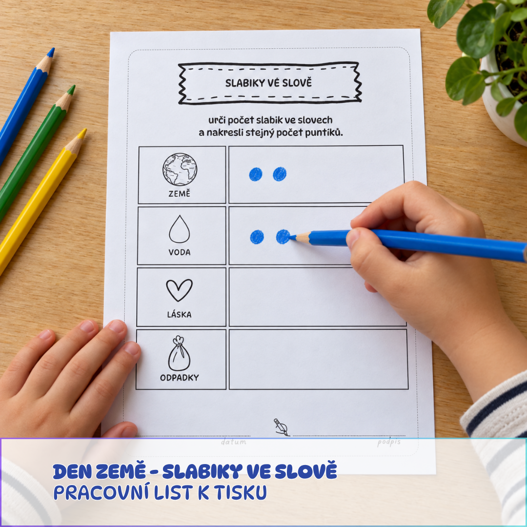 Den Země - slabiky ve slově
