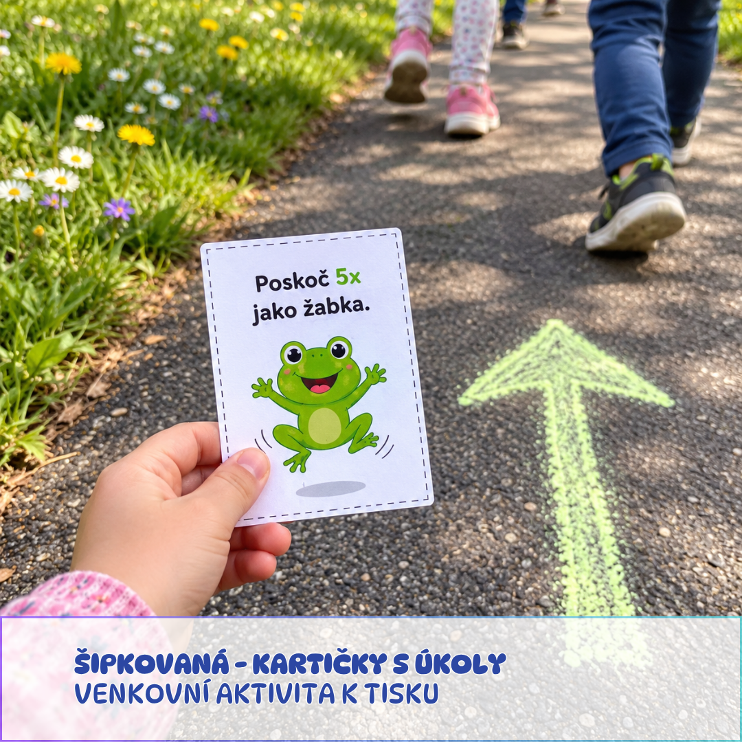Kartičky s úkoly - šipkovaná