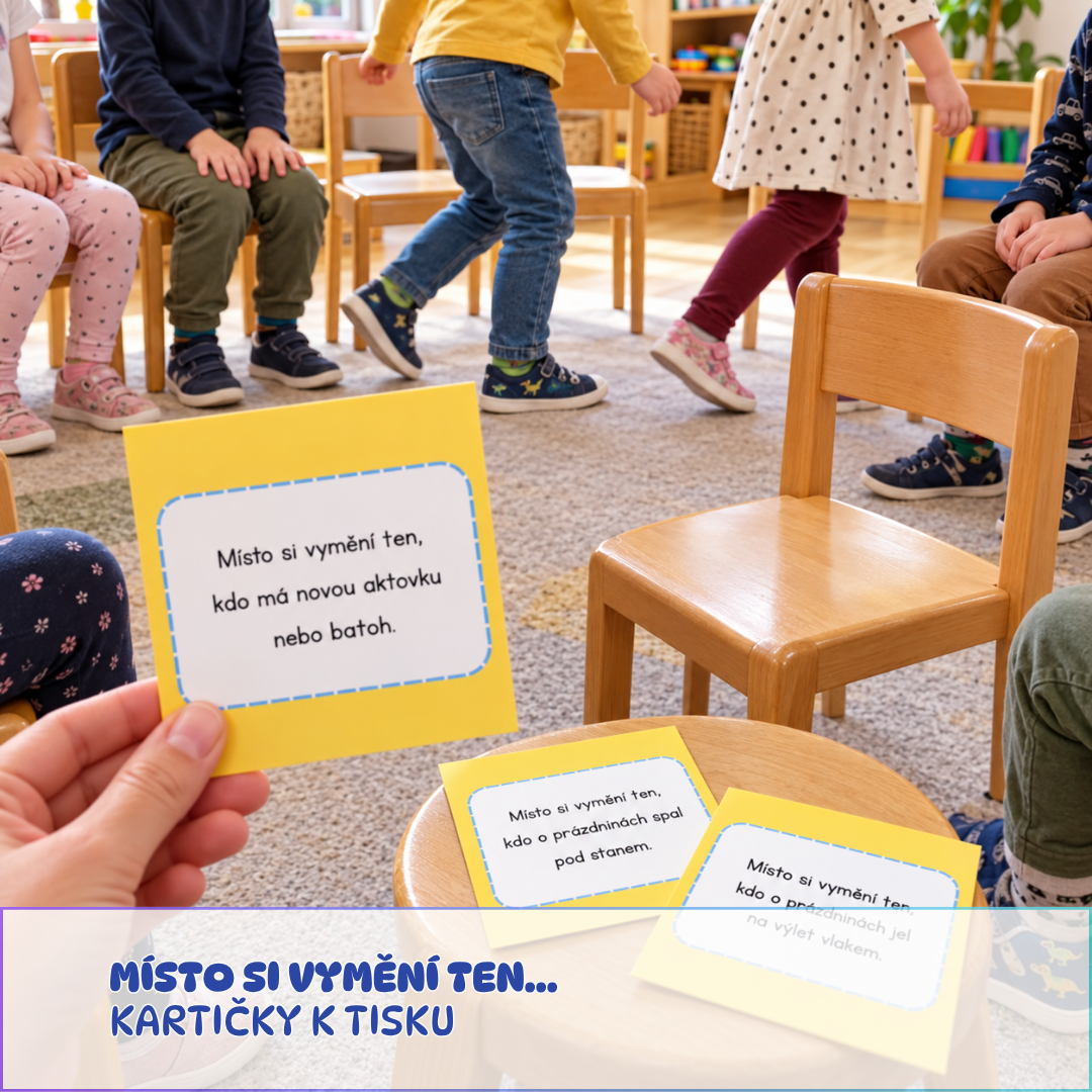 Místo si vymění ten - kartičky k tisku
