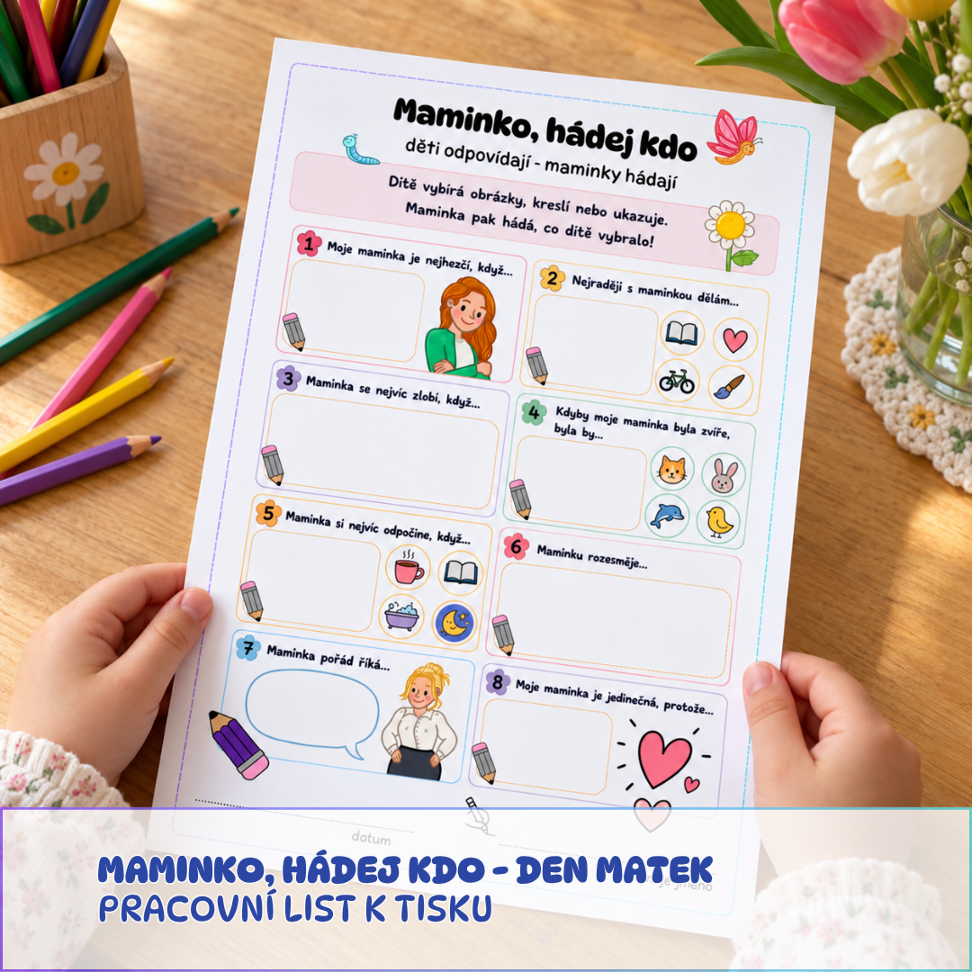 Pracovní list - den matek